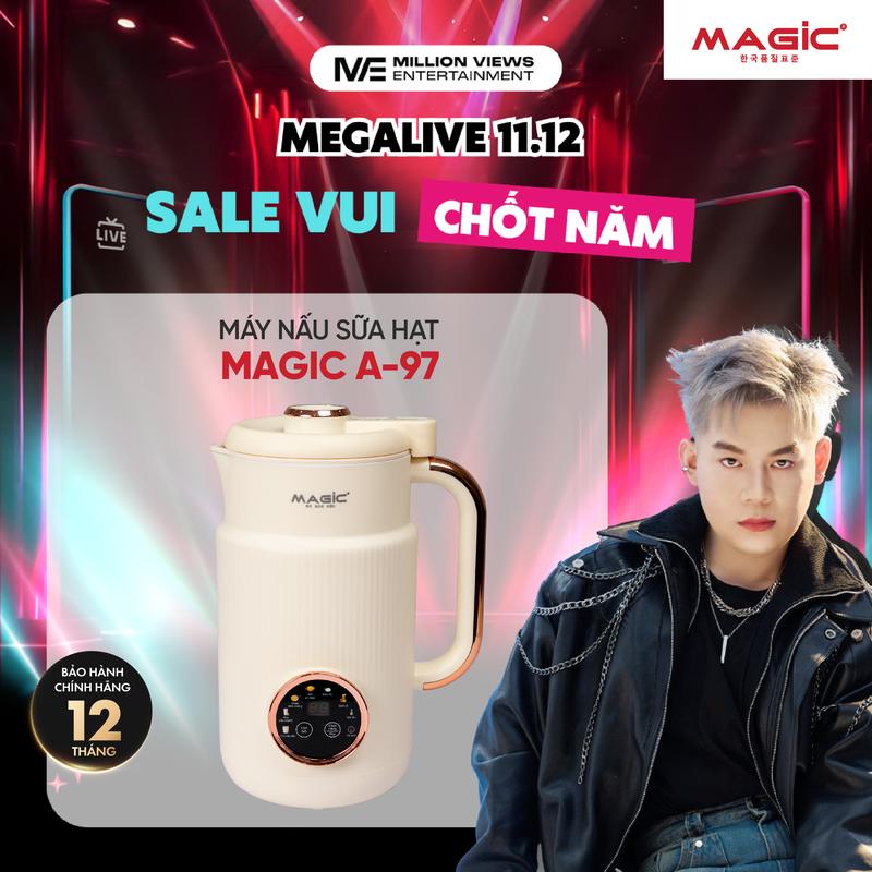 MAGIC x LONG CHUN Máy làm sữa hạt Magic A-97 7 chức năng nấu chế độ hẹn giờ thông minh