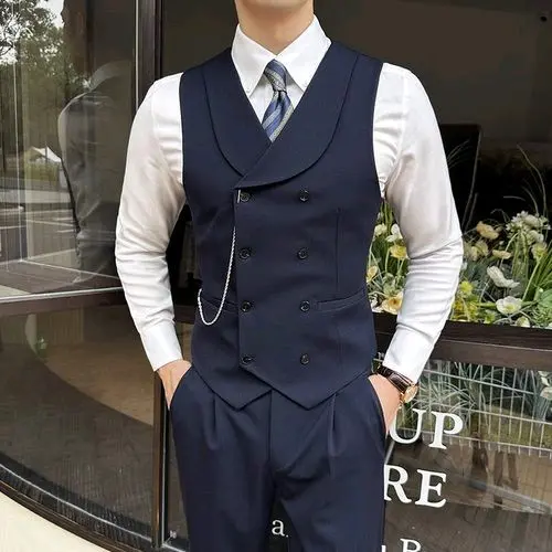 MÃ H29 Áo ghile màu xanh navy thời trang lịch lãm sang trọng (tặng kèm nơ đen)