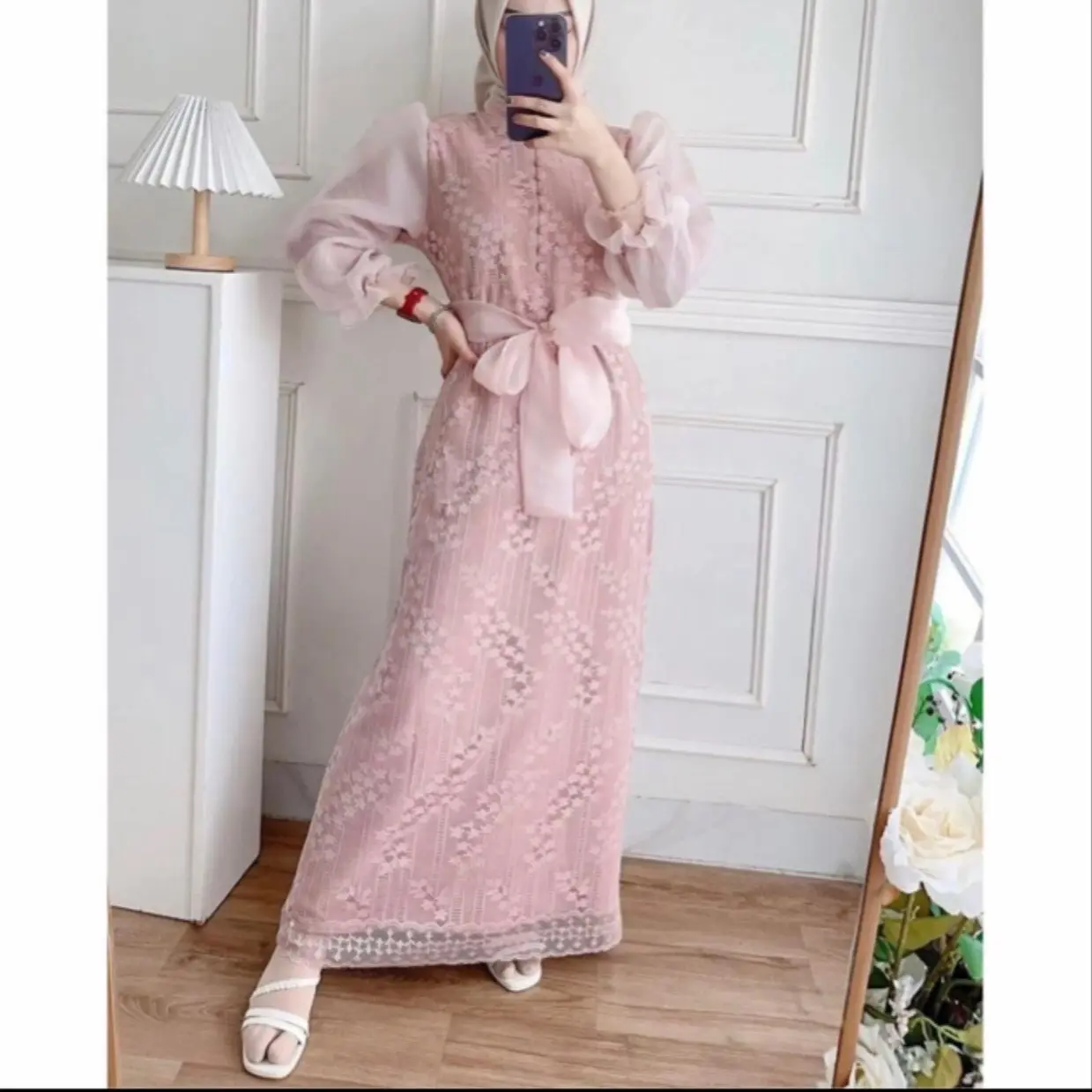 02 Fashion Maxi luis/Dres muslim luis dres Nyaman