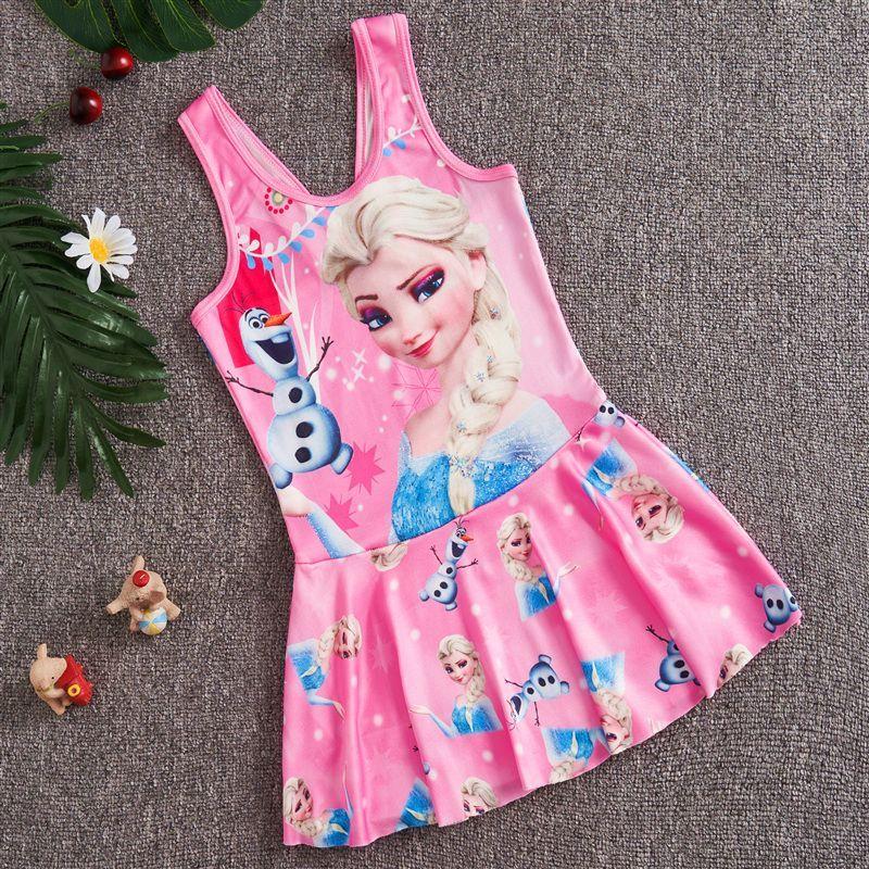 Product Introduction of Snowyprincess Children's Swimsuit Girls' Quick-Drying One-Piece Medium and Big Children 2024 New Girls' Western Style Skirt Swimming Suit 19