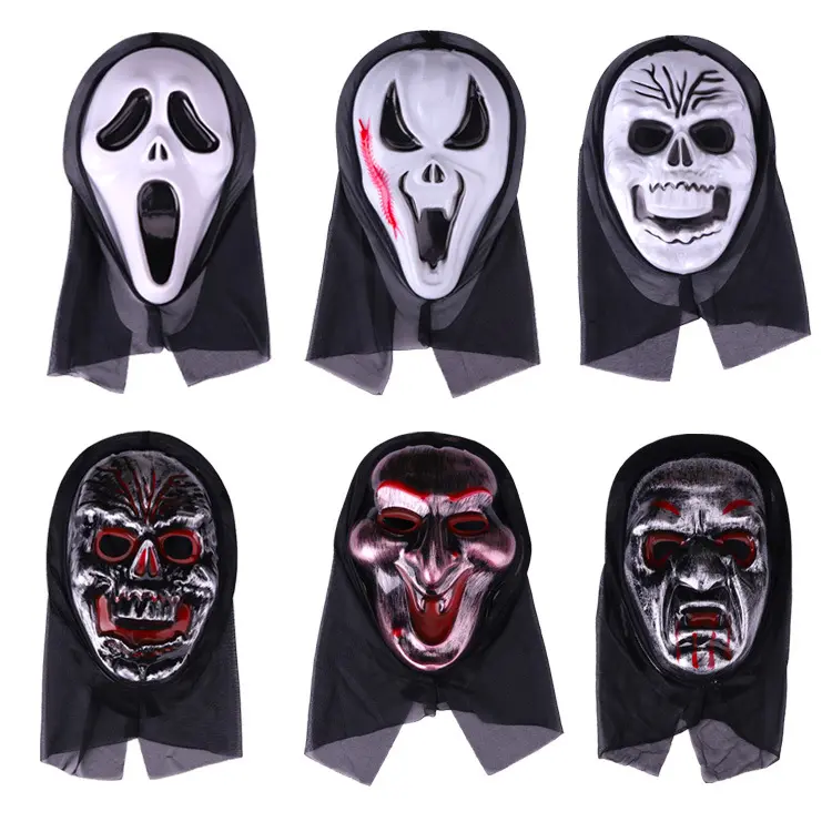 Mask Adult Child Death Monolithic Horror Ghost Mask Grimace Halloween Mask Screaming Mask Accessory
