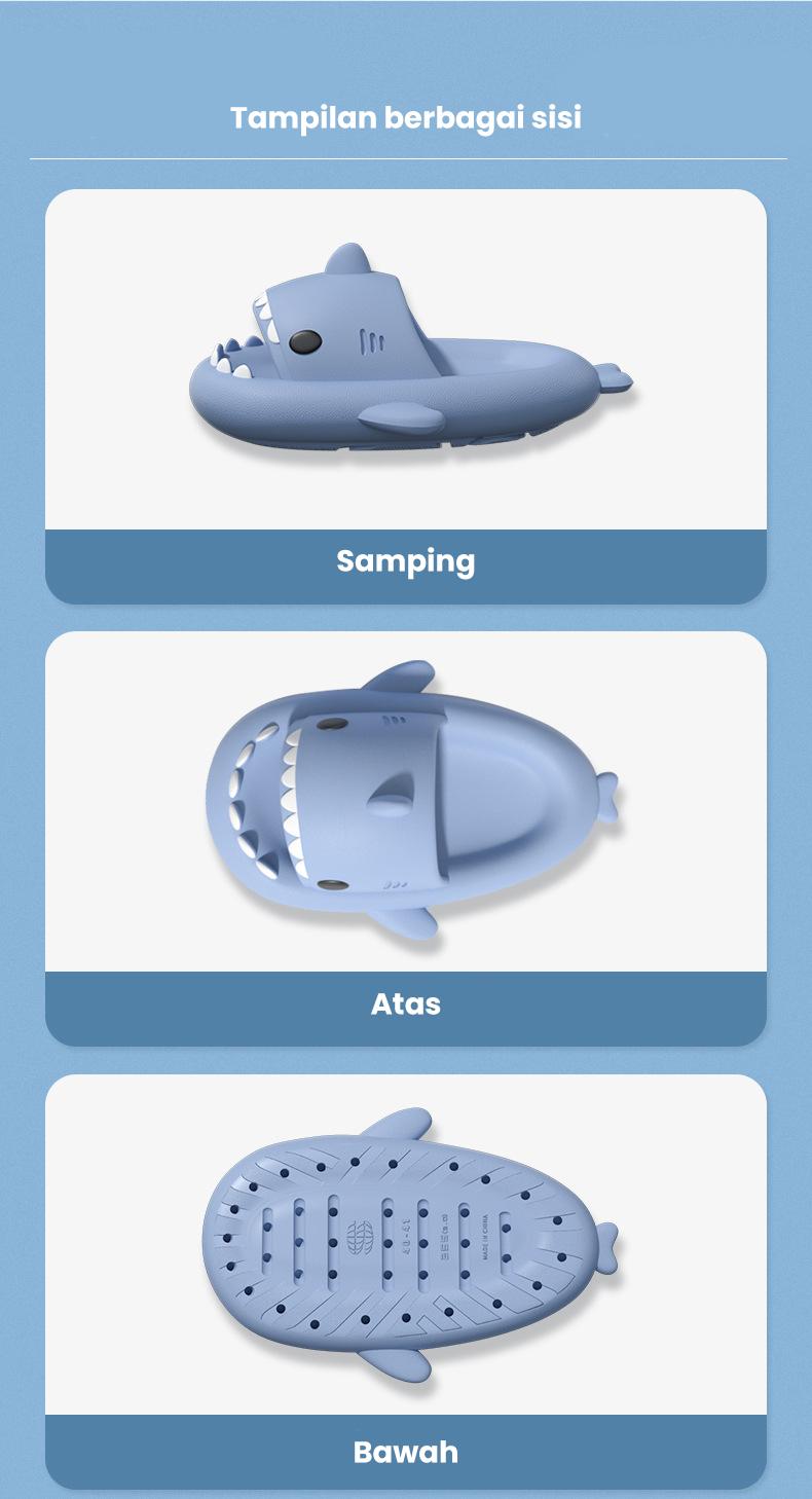 Product Introduction of Starlight Sendal Selop Anak Model Baby Shark Sandal Anak Karakter Hiu Cowok Cewek Unisex Sandal Casual Sandal Cewek Elastic Empuk HSN602 27