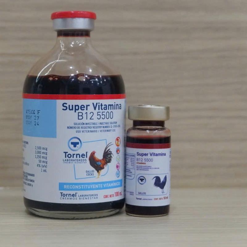 Super B12 5500 chai 10ml cho gà sung hừng tăng bo nhập mexico 1