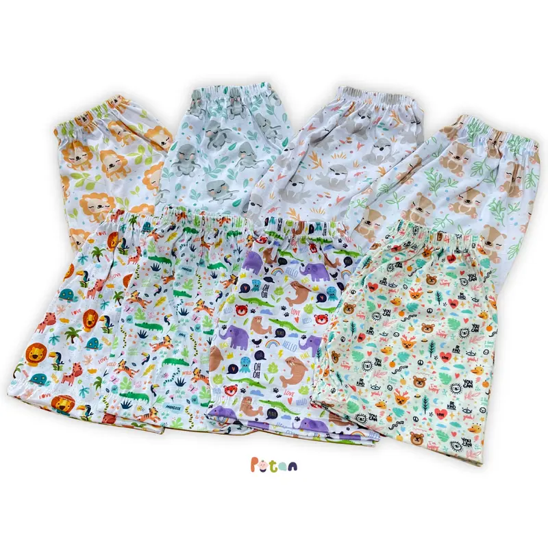 2pcs CELANA PENDEK BAYI/ANAK MOTIF FULL PRINT 1