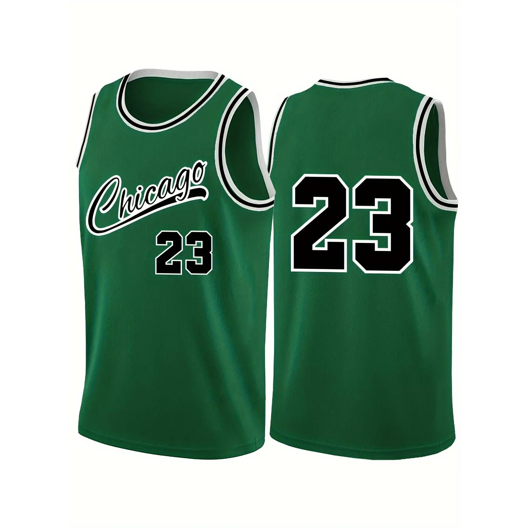 Basketball shirt, for men, loose style, comfortable, embroidered letters and numbers 23 classic, sleeveless, breathable, family adult vest