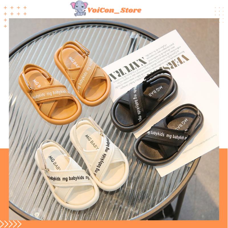  Dép Quai Hậu Cho Bé Trai Dép Sandal Quai Chéo Đế Mềm Chống Trơn Trượt Chính Hãng Bé Tuổi 2 - 6  V129  