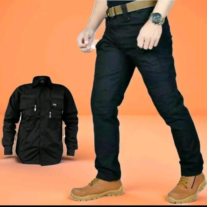 Setelan Kemeja dan Celana Tactical W-TAC Panjang untuk Pria Casual 4
