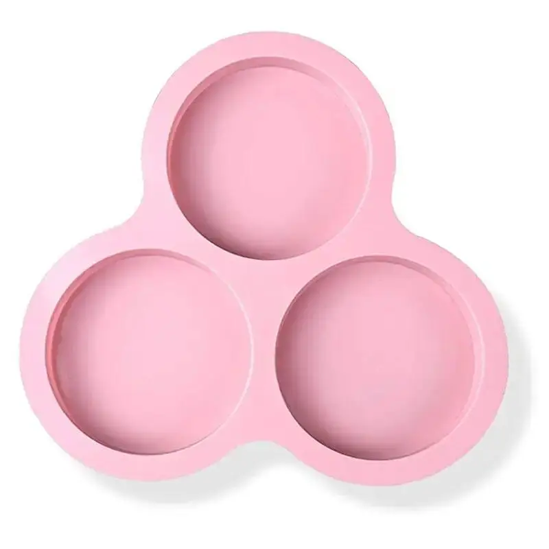 Silicone Air Fryer Egg Pan, Egg Mold, Non-stick Baking Pan, 3 Cavity Silicone Muffin Pan, Hamburger Bun Pan, Cookware Accessories
