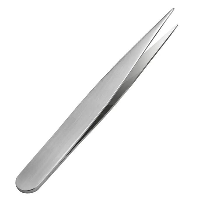 Pinset Lurus Stainless Steel Presisi 125mm Anti Karat Alat Jepit Benda ...