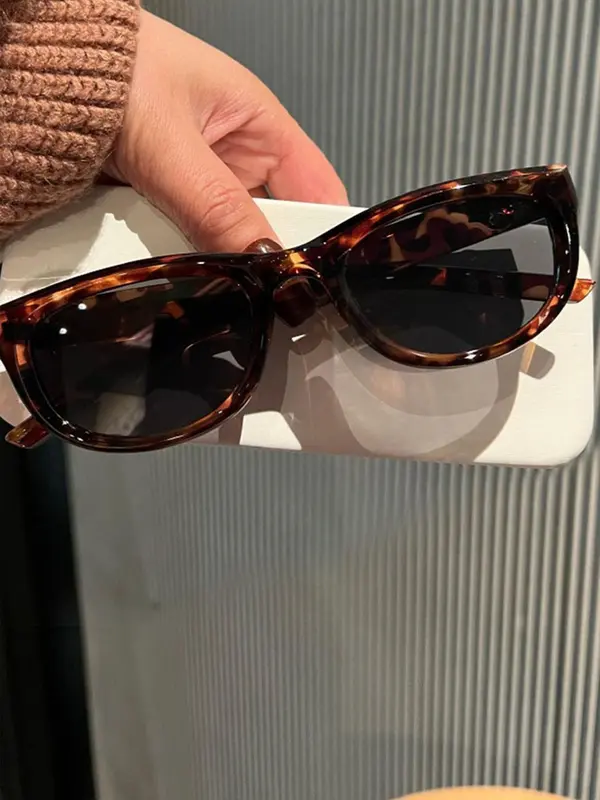 Vintage Cat Eye Frame Sunglasses, Trendy Casual Sunglasses for Everyday Use, Fashion Accessories for Outdoor Activities 2