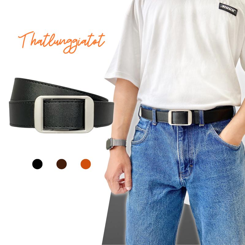 Thắt Lưng Nam Nữ Luồng Chữ Nhật bản 3.3cm TL046 - Thắt Lưng Giá Tốt