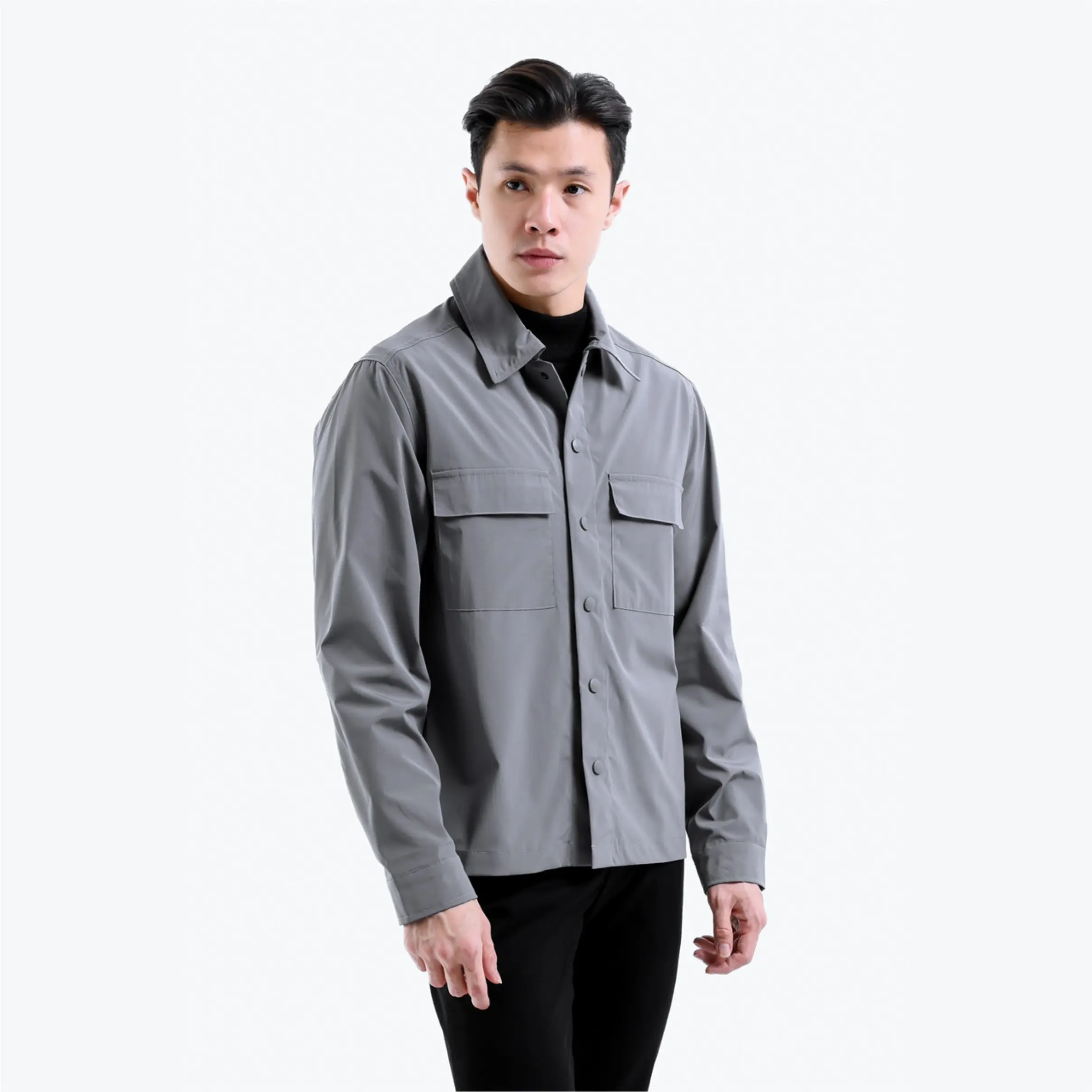 Shacket Overshirt Polyester Premium / Shacket Jacket Polyster Premium / Jaket Pria / Jaket Pria Premium