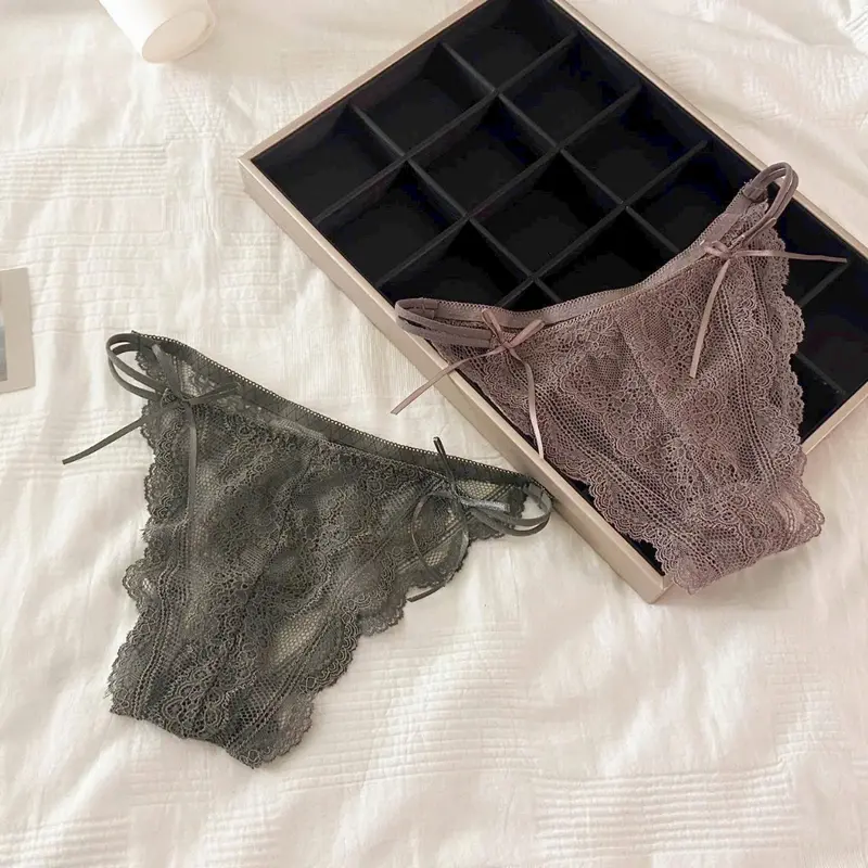 Combo 10 quần lót Nữ ren sexy, mêm mại dây 2 bên khuyết eo 2824 1