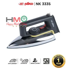Setrika Listrik NK 333 S / Niko Dry iron NK-333s Garansi Resmi