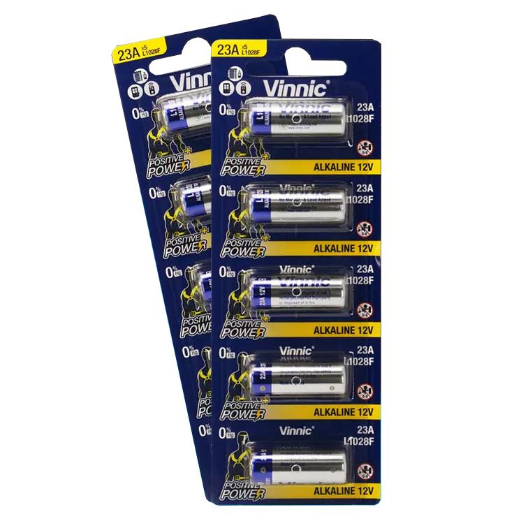 Pin Pin12V 23A VINNIC 23A L1028F Dùng Cho Remote ô tô, cửa cuốn, chuông cửa...