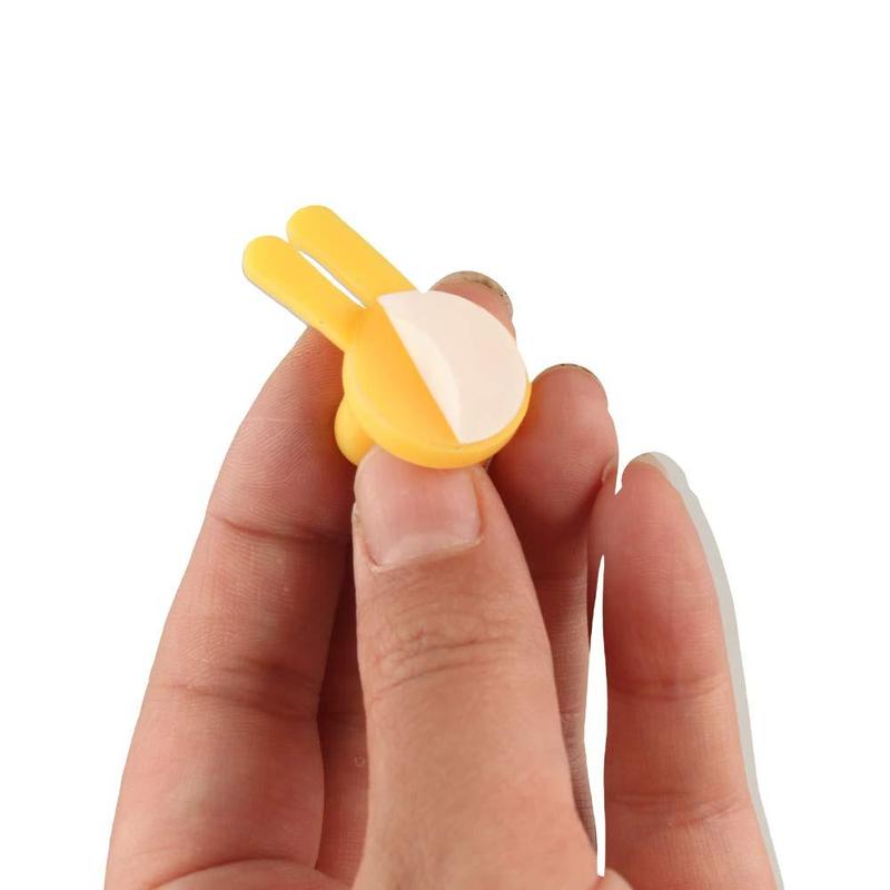 Product Introduction of Earphone Storage Holder Clips PVC Creative Thumb Cable Organizer Thumb Cord Holder Self-Adhesive Thumb Wire Holder Self-Adhesive Storage Desktop Tidy Data Cable Clips Cable Wire Management 10