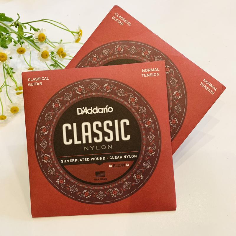 Bộ 6 dây đàn guitar nylon Classic D'addario EJ27 Chính hãng
