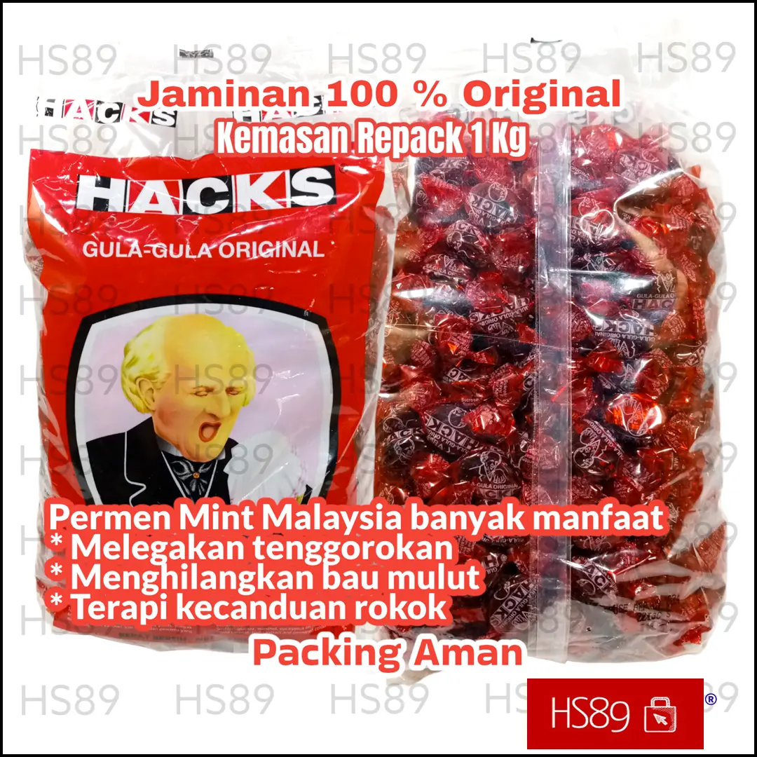 Permen Hacks 1kg Original Malaysia - Hacks Original - Hacks Asli - Hack