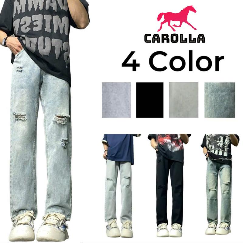 Quần Jean suông ống rộng Basic icon Menswear Nam Ong Pants - 4 màu - Có Túi Xanh Rêu