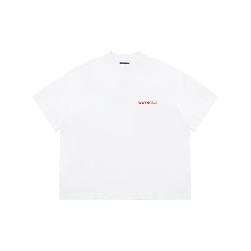 Áo thun WWYNSTU BOXY TEE basic logo tee black / white cotton 250GSM 2