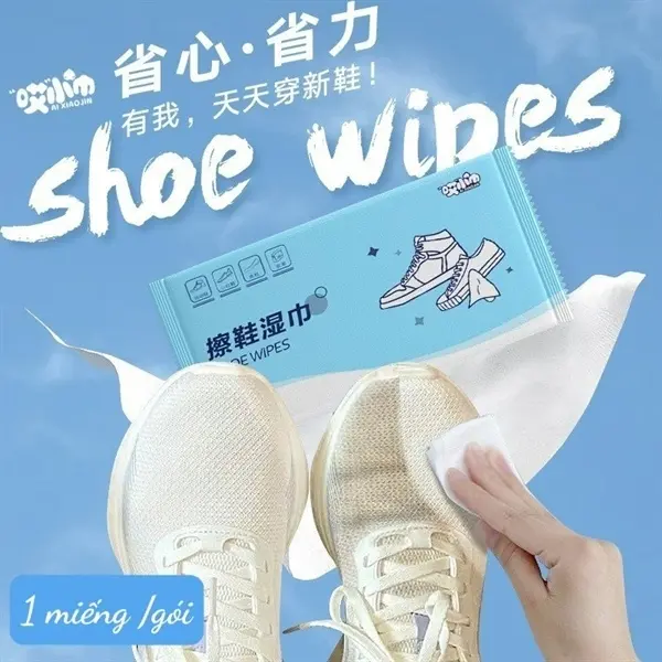 Khăn Ướt Lau Giày Siêu Sạch Oxilim ( Gói 1 tờ) - Khăn Lau Chùi Vết Bẩn, Vết Dơ Giày Sneaker