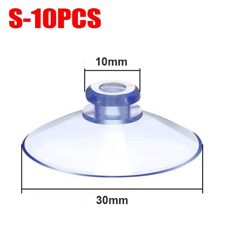 Ống Hút Đầu Nấm Cốc Hút PVC Trong Suốt, Bộ 10 Cái, Thích Hợp Cho Kính Và Cửa Sổ, Ống Hút Chân Không Mạnh, Móc Treo Khăn, Để Trang Trí Nội Thất 7
