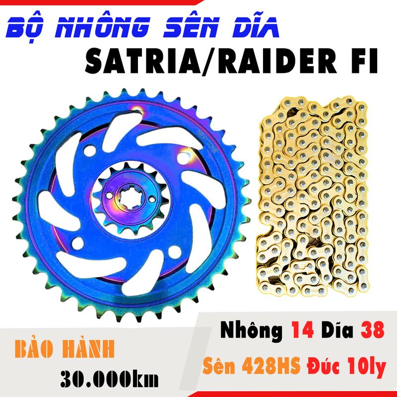 Bộ Nhông Sên Dĩa Satria Fi Raider Fi Xi Vàng Titan Tay côn NextTone Sên Đúc 10ly Công nghệ Nhật Bản Êm Tròn Bền Bỉ Phụ Tùng Xe Máy