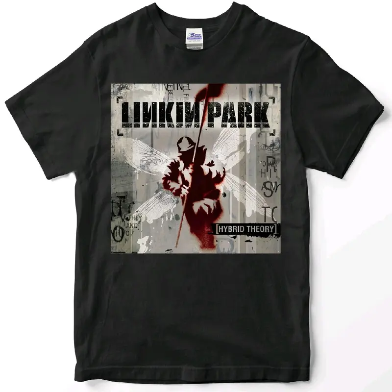 kaos LINKIN PARK HYBRID THEORY Premium tshirt kaos band Linkin park Katun Oversize Pria 0