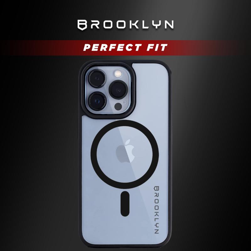 Brooklyn Black Edition MagSafe Casing For iPhone 15/14/13/12 Pro/Max/Mini Case Protection 2