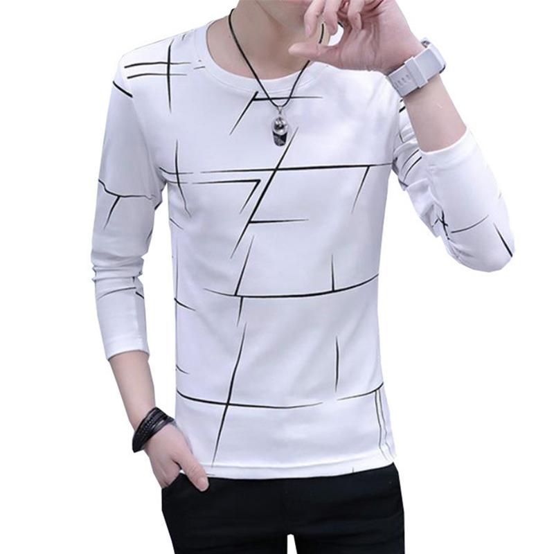 Áo Thun Nam, Tay Áo Dài, Cổ Tròn, Áo Chui Đầu, Mềm Mại Và Trẻ Trung, Ấm Áp Và Thoải Mái, Cổ Thuyền Áo Mùa Xuân Thường Ngày Để Mặc Hàng Ngày 4