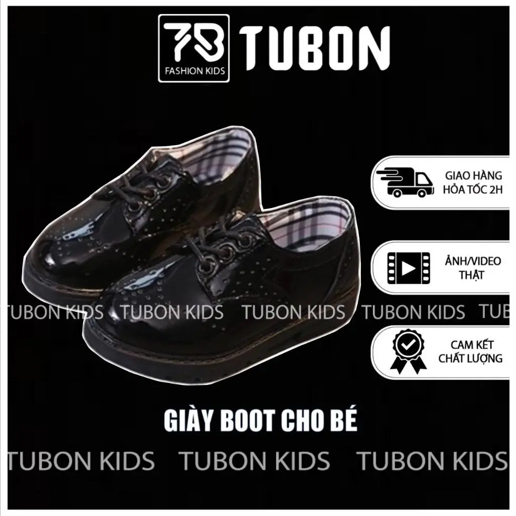 Giày Oxfords Bé Trai, Giày Tây Bé Trai, Bé Gái,  Giày Khoai Tây Cho Bé, Da Bóng Mềm Nhẹ, Phong Cách Hàn Quốc G036