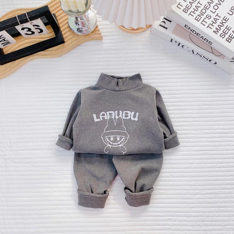 Product Introduction of [ Loại Đẹp ]  Bộ Zip Lông QC Giữ Nhiệt Cho Bé In Hình LaBuBu , An Toàn , Phù Hợp Với Thời Tiết Mùa Đông ,Size Từ 3 - 15 Kg  ( BÉ Dưới 3.5 Tuổi) 7