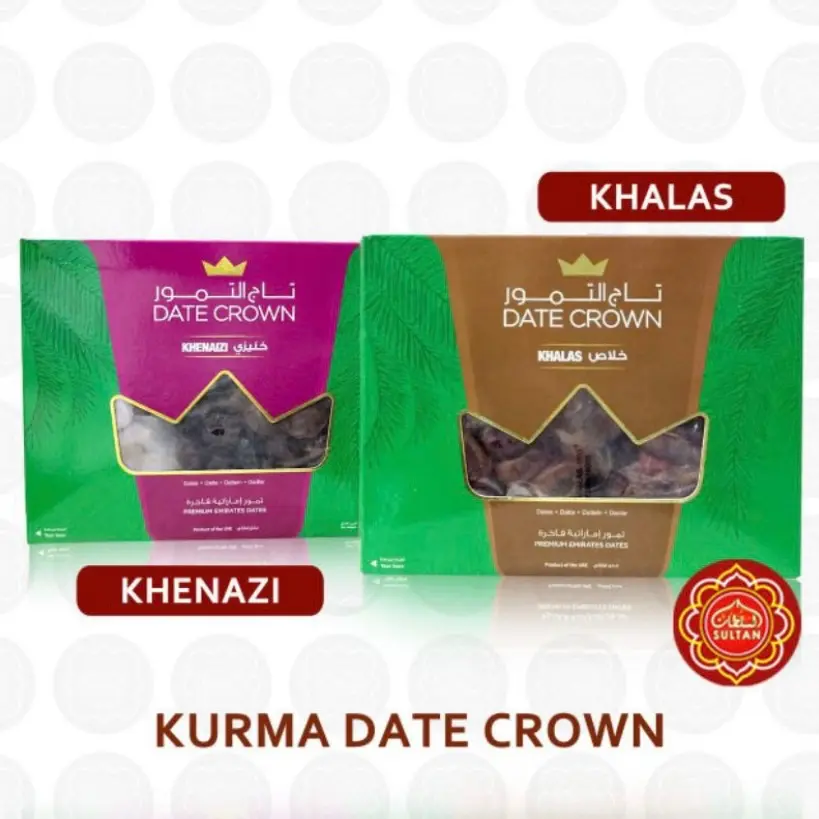 Kurma date crown Khalas Lulu dan Khenazi kemasan 1kg