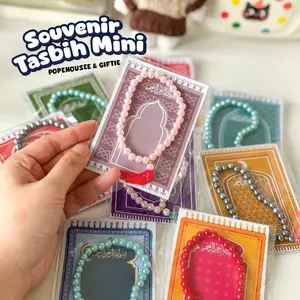 Souvenir Tasbih Mini Mutiara untuk Idul Fitri Hadiah Gift Kado Hampers Hari Raya Lebaran Muslim Islam Acara Tasbih Mini Sekolah Perayaan Nikah Wedding