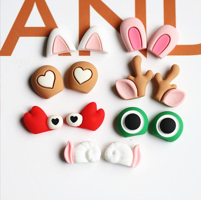 Product Introduction of Charm tai thỏ, sừng hươu, càng cua, tai gấu, mắt ếch trang trí điện thoại, vỏ ốp, kẹp tóc, DIY 3