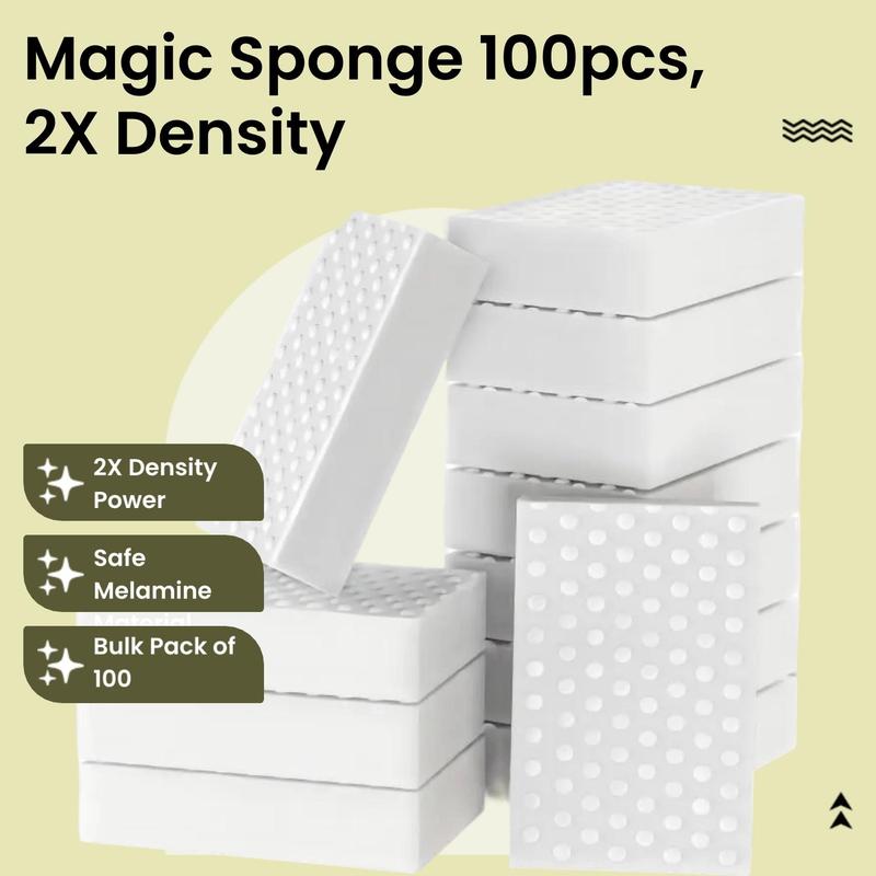 Magic Sponge, 10/30/100pcs Disposable Cleaning Sponge, Durable Melamine Sponge, Household Cleaning Tool for Kitchen, Bathroom, Bathtub, Sink, Furniture, Wall Cleaner 1