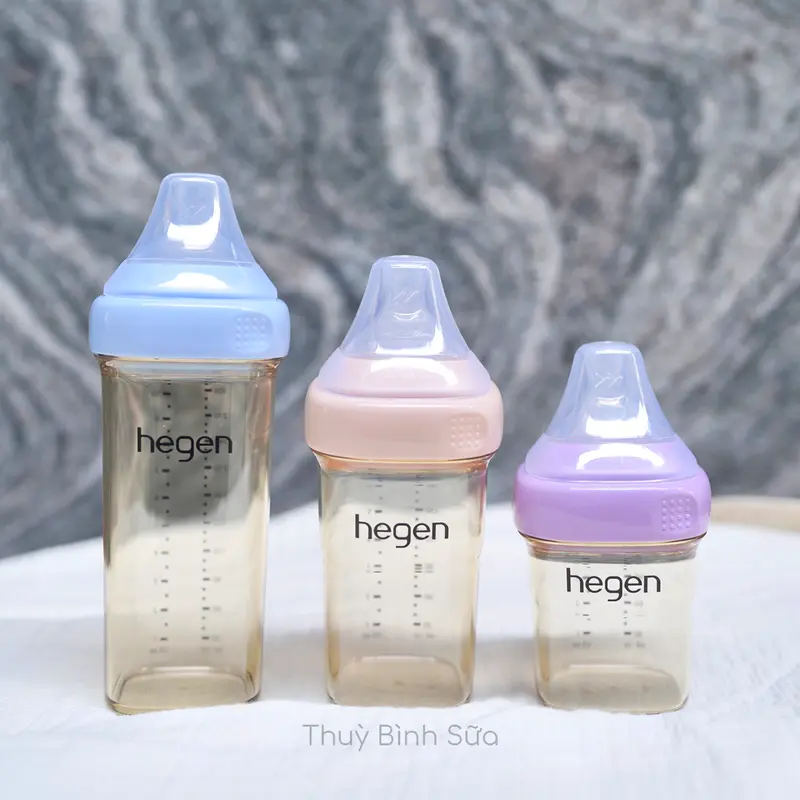 Bình Hegen Rồng Vàng/cổ Hồng/ Tím/ Xanh dương 150ml/240ml/330ml Chính Hãng 3