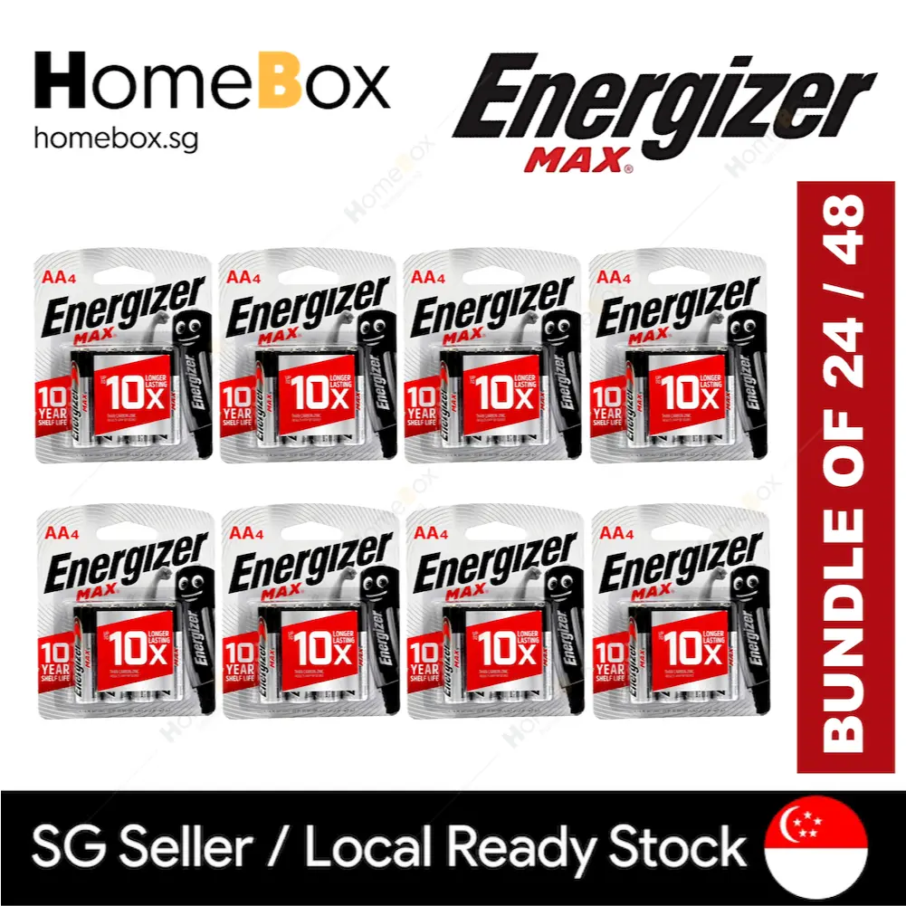 🪫 ENERGIZER 🇸🇬 [BUNDLE OF 24/48] AA/AAA MAX BATTERY | Alkaline Batteries [Homebox]