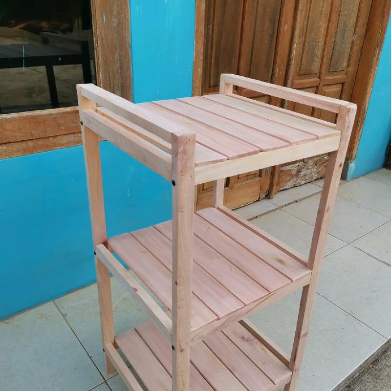 RAK DISPENSER,MAGICOM, VARIAN 3 SUSUN. multifungsi aestetik  Dapat disesuaikan Dapur Kayu Penyimpanan furniture 3