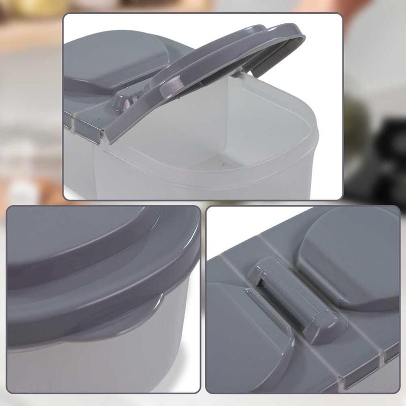 MOONBIFFY Wadah Makanan Plastik Food Storage Container Flip Top Lid - MO-17CM 1
