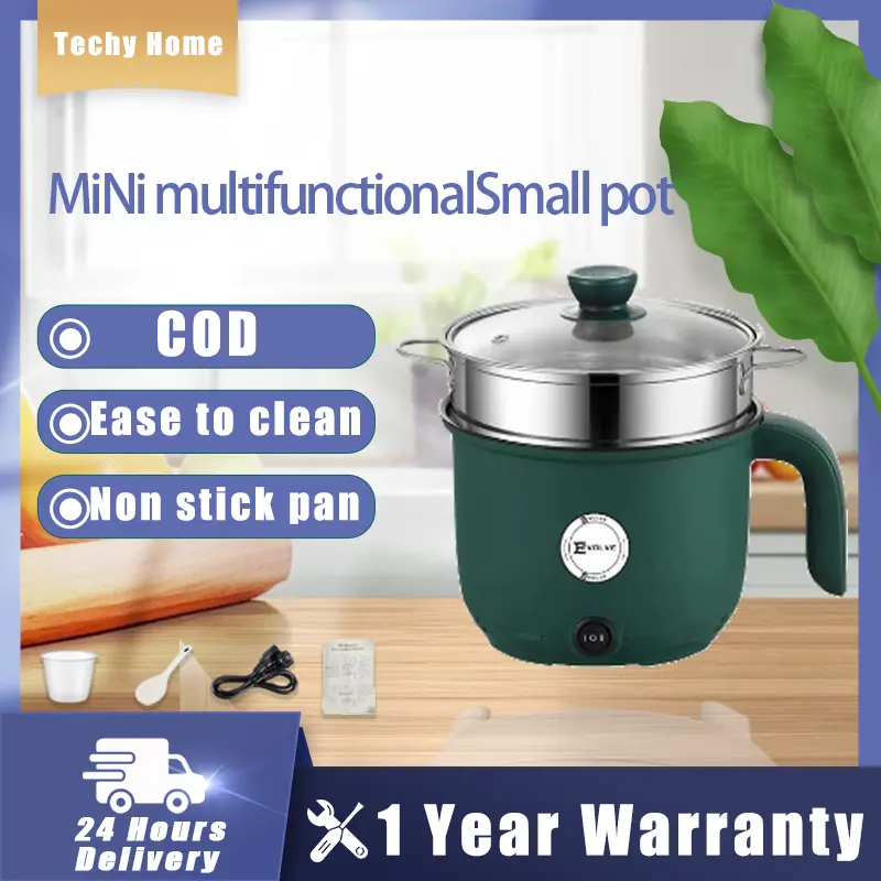 Techy Home 1.8L Mini Rice Cooker Multi-function Cooker Non-stick Inner pot Electric Heating Pot
