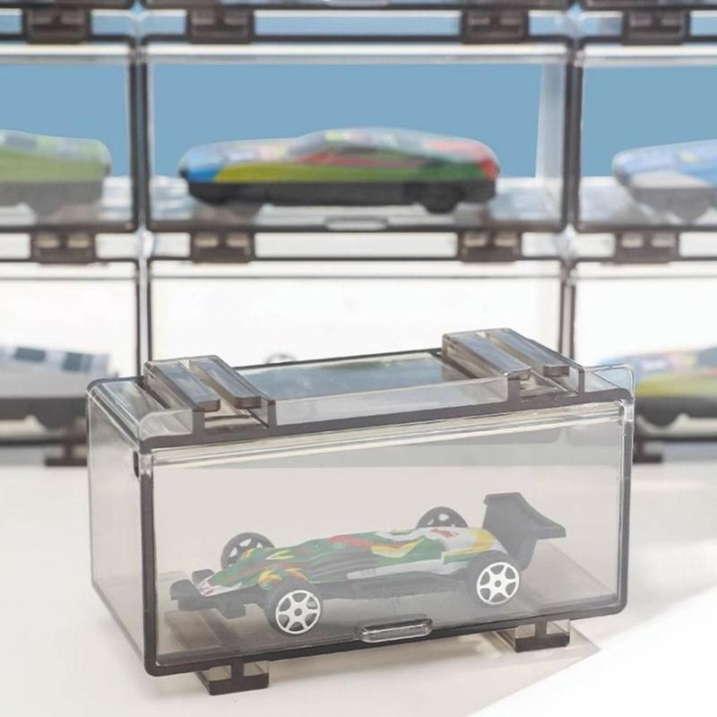 Product Introduction of Practical Plastic Model Car Box 1:64 Diecast Transparent Car Display Box Waterproof Dustproof Cars Toy Organizer Boys Gift 10