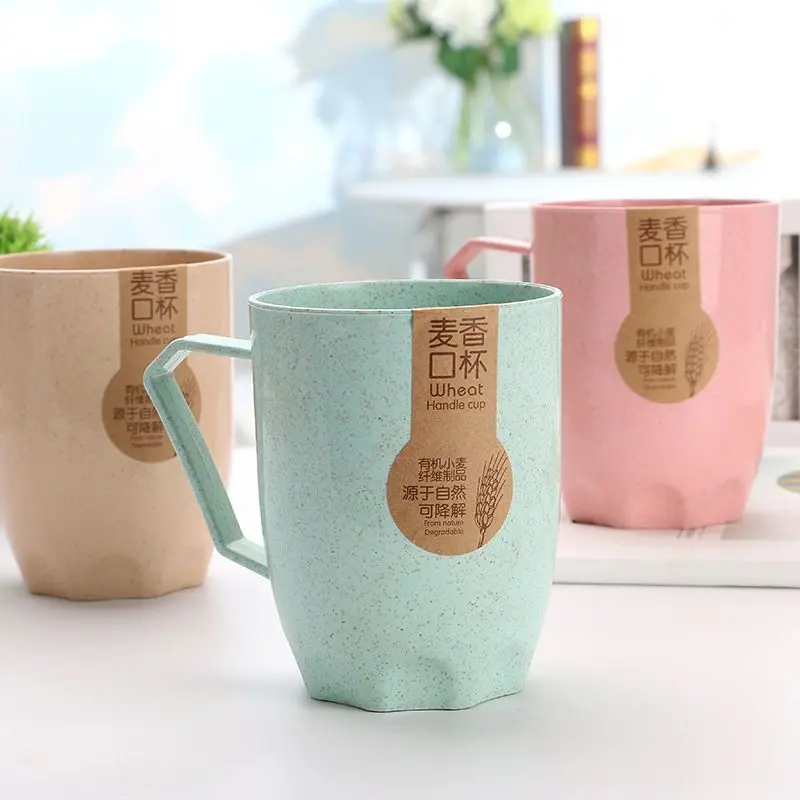 Wheat Straw Mouthwash Cup Household Brushing Toothbrush Cup Couple Nordic Style Tooth Mug Dormitory Cup Toothbrush Cup
