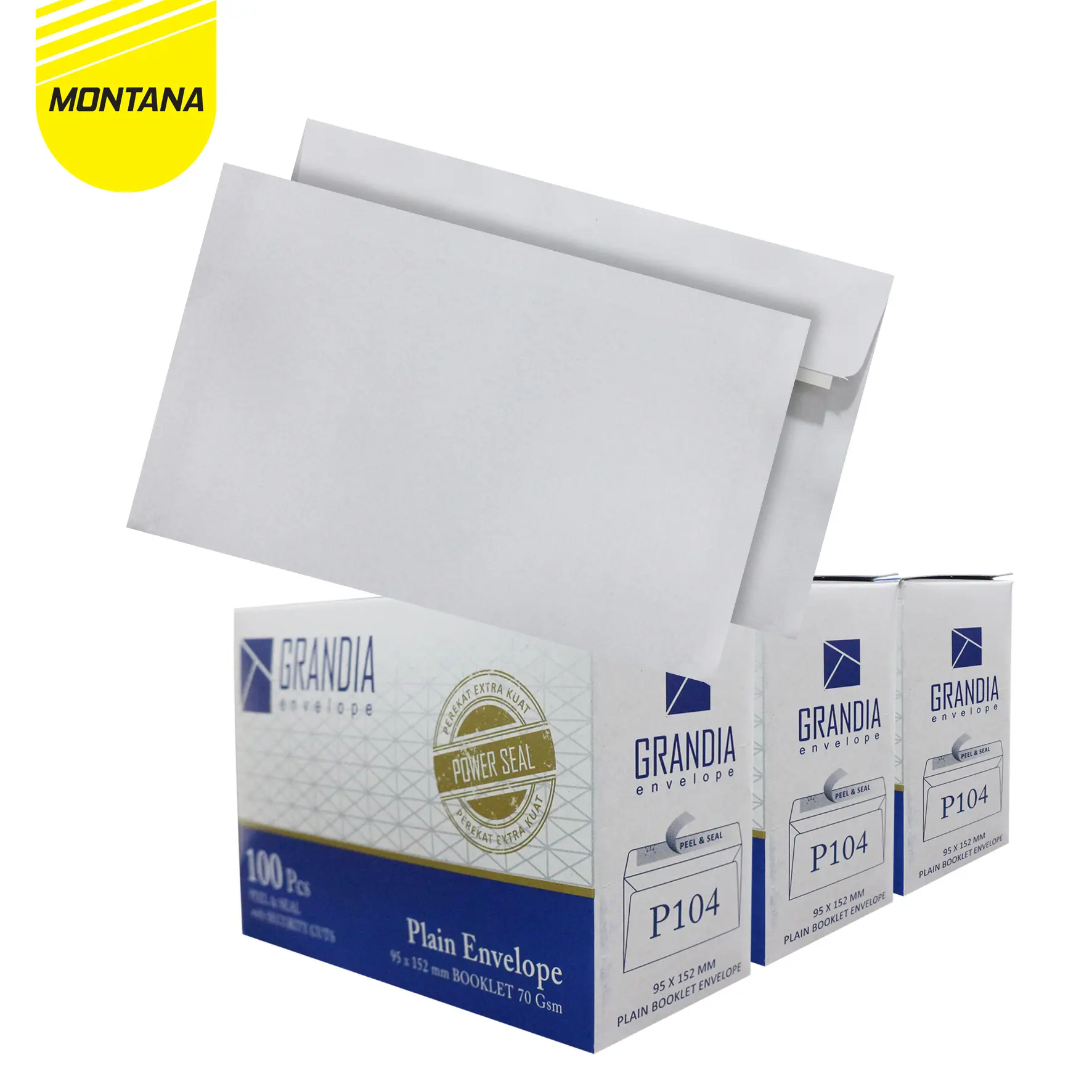 MONTANA Grandia Amplop Putih 104 95 x 152 mm 1 Box Plain Envelope Paperline