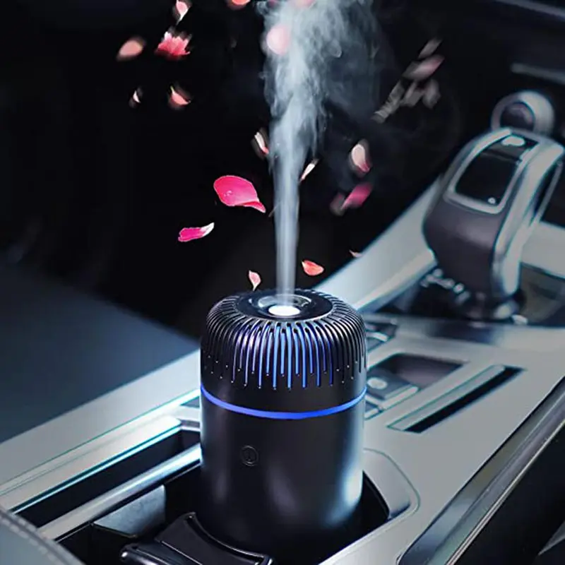 Car Air Freshener, USB Powered Car Aromatherapy Diffuser, 7 Color Changing Night Light Air Humidifier, Universal Car Accessories 3