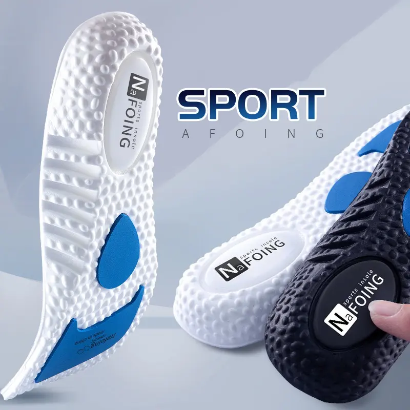 Lót Giày Thể Thao Bằng Silicone Mềm Co Giãn Thoáng Khí Chống Sốc Định Hình Cho Nam Và Nữ HKD100
