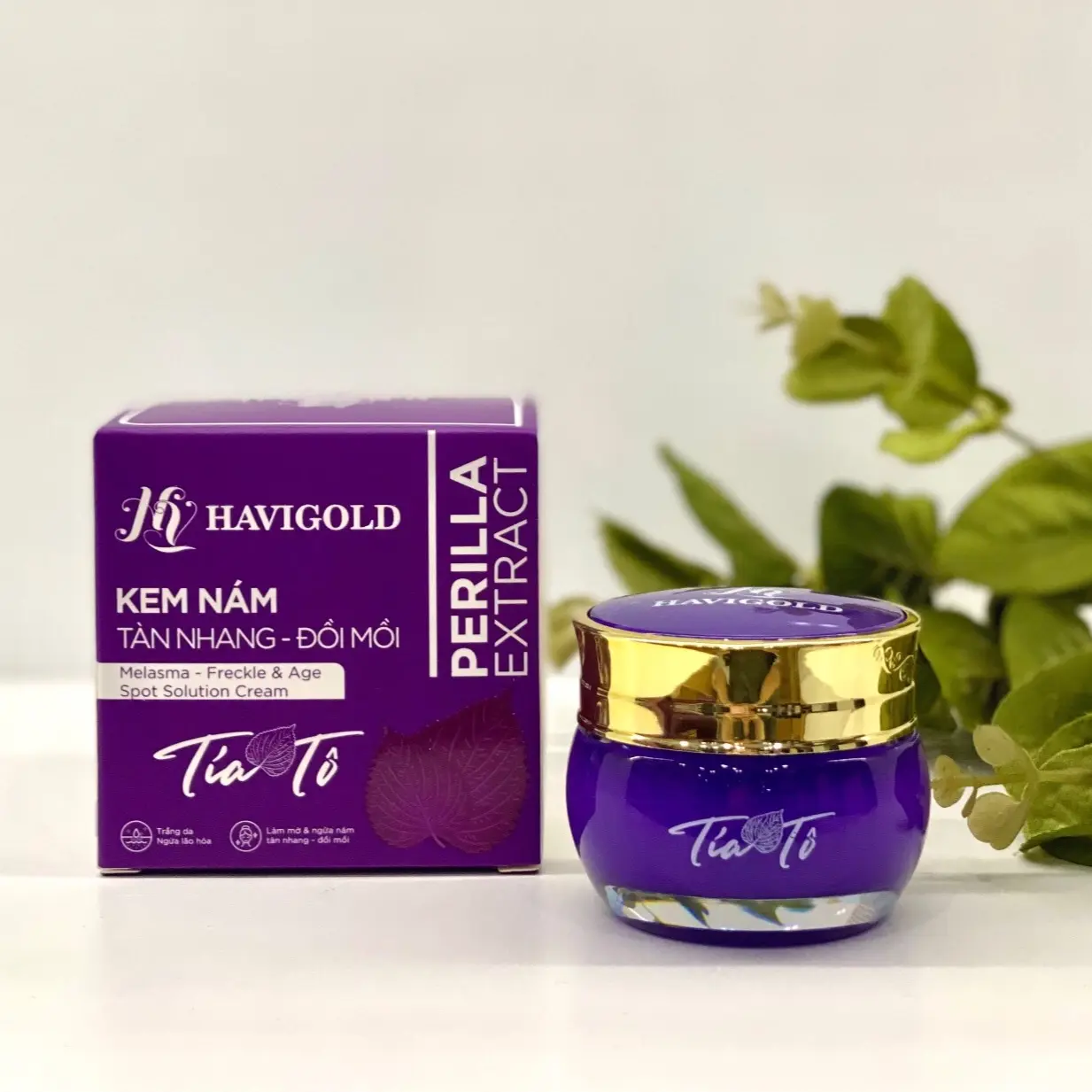 Kem Nám Tàn nhang- Đồi mồi 15gr - Tía tô- HAVIGOLD