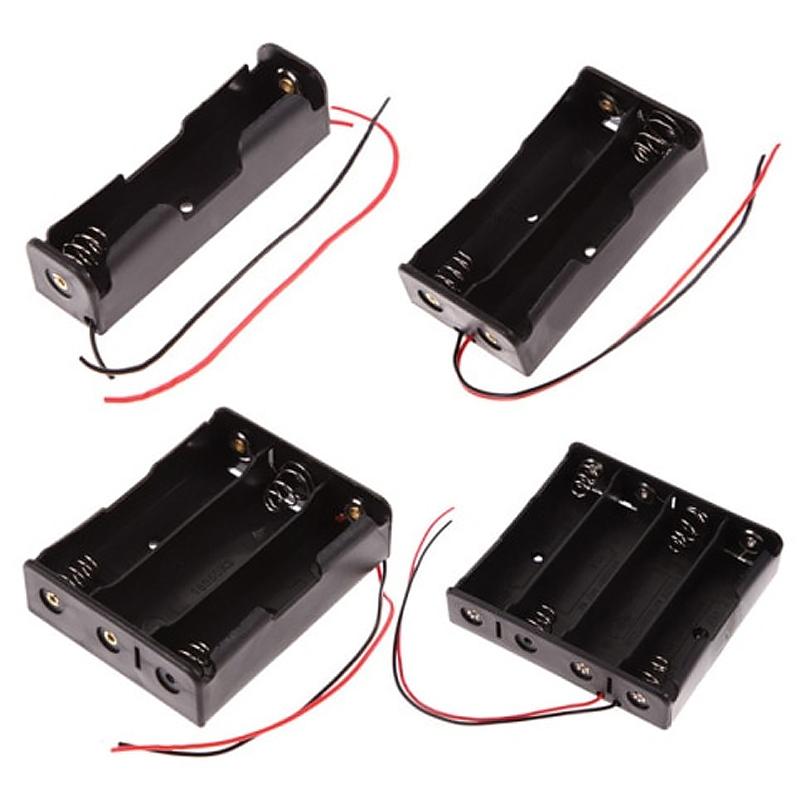 Product Introduction of Slot Black Plastic Battery Case Series Circuit Holder Multi Purposes Storage Box For DIY Power Supply 3