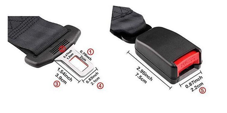 Product Introduction of Universal Car Safety Belt 23CM Seat Belt Extension Plug Buckle Seatbelt Clip Adjustable Extender Child Universal Lengthening 12
