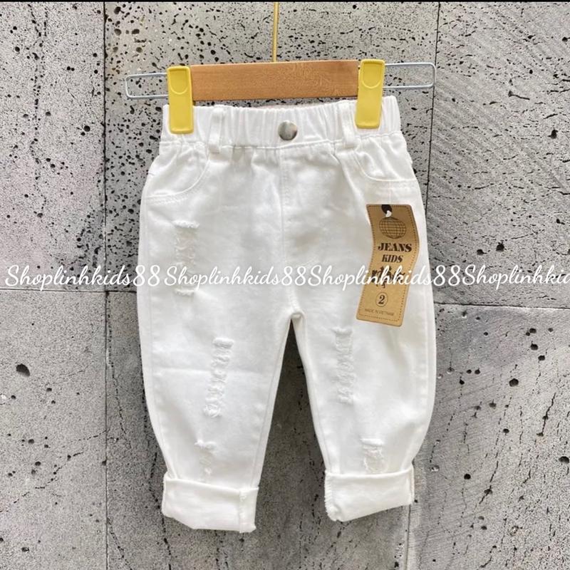 Quần kaki dài 2 màu đen trắng và quần jean cho bé sz 10-30 kg ( mua 3 bộ tặng 01 kính ) [Shop Linh kids 88)